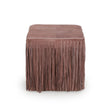 TOV Furniture Daphne Square Suede Fringe Ottoman