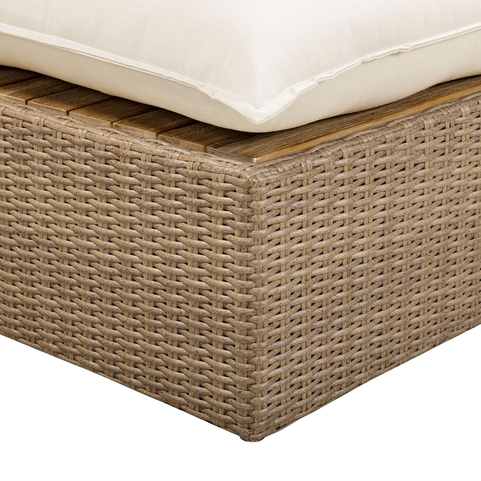 TOV Furniture Cali Performance Fabric & Wicker Outdoor Modular Components