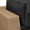 TOV Furniture Cali 4-Piece Performance Fabric & Wicker Outdoor Sectional