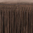 TOV Furniture Daphne Square Suede Fringe Ottoman