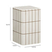 TOV Furniture Tatiana Square Concrete Indoor/Outdoor Side Table