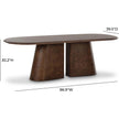 TOV Furniture Gladyss Burl Oval Dining Table