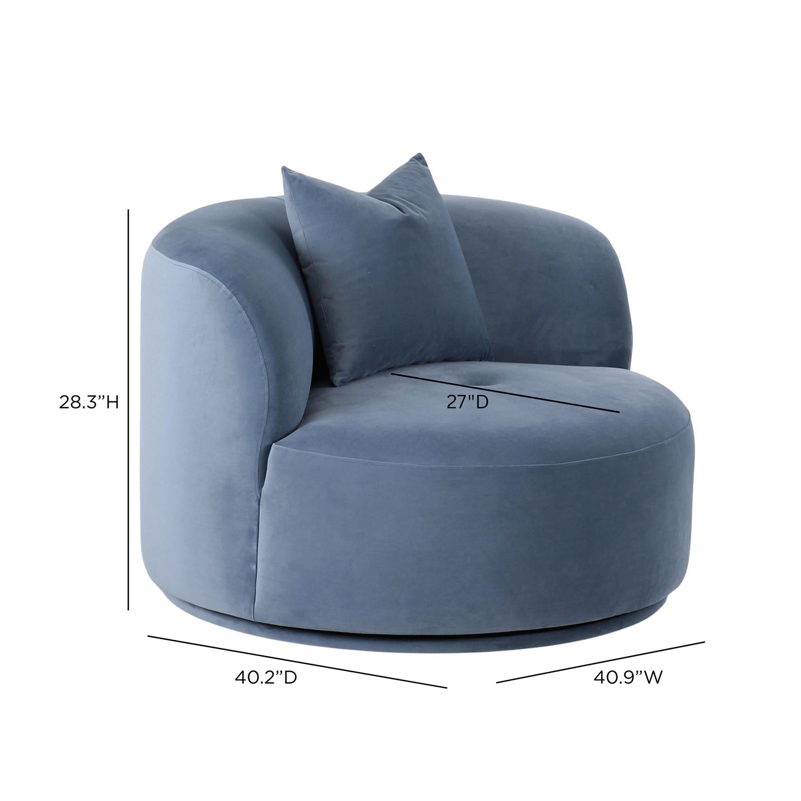 TOV Furniture Fickle Swivel Accent Chair