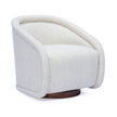 TOV Furniture Clarke Cream Performance Boucle Swivel Accent Chair