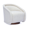 TOV Furniture Clarke Cream Performance Boucle Swivel Accent Chair