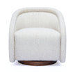 TOV Furniture Clarke Cream Performance Boucle Swivel Accent Chair