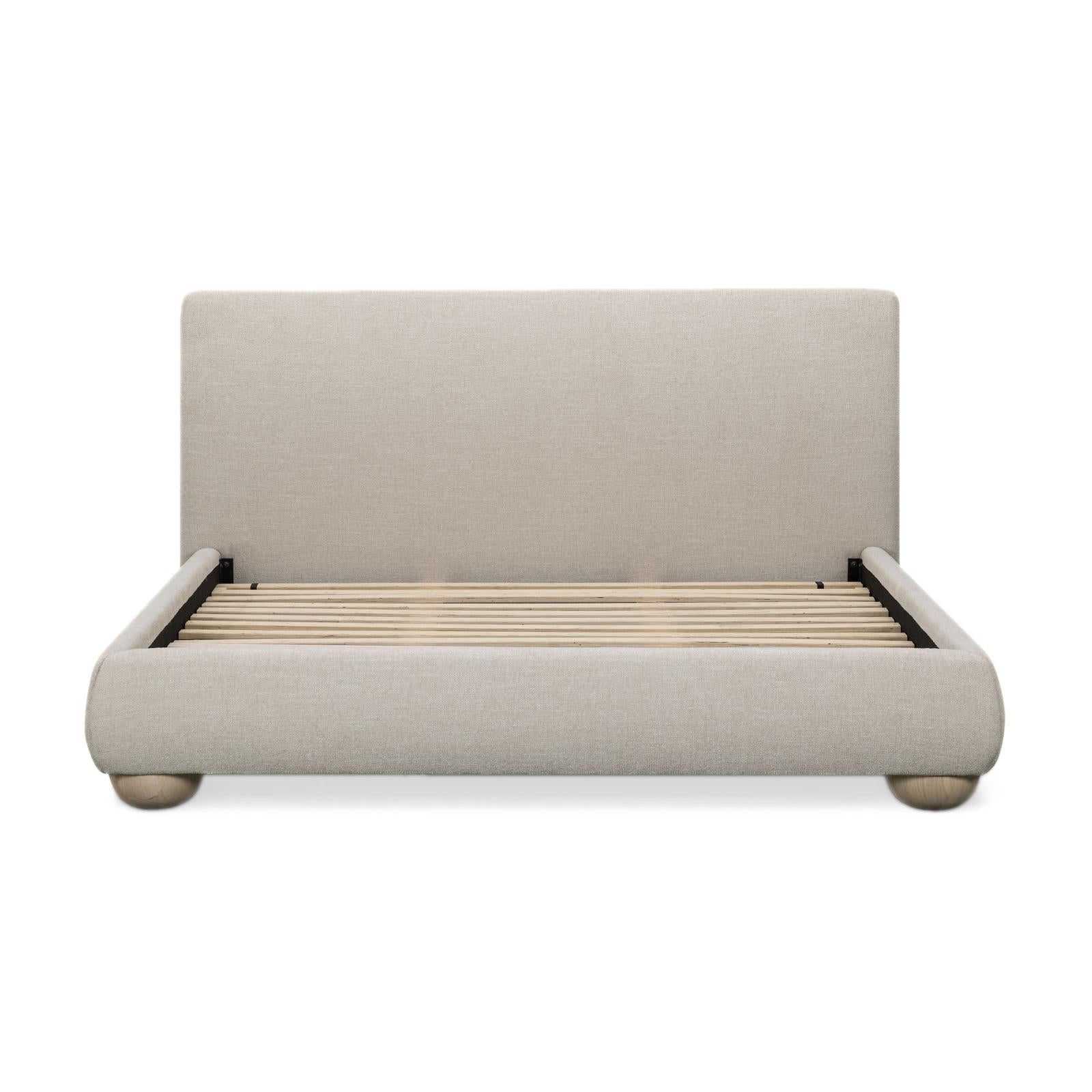 TOV Furniture Rayne Textured Fabric Bed