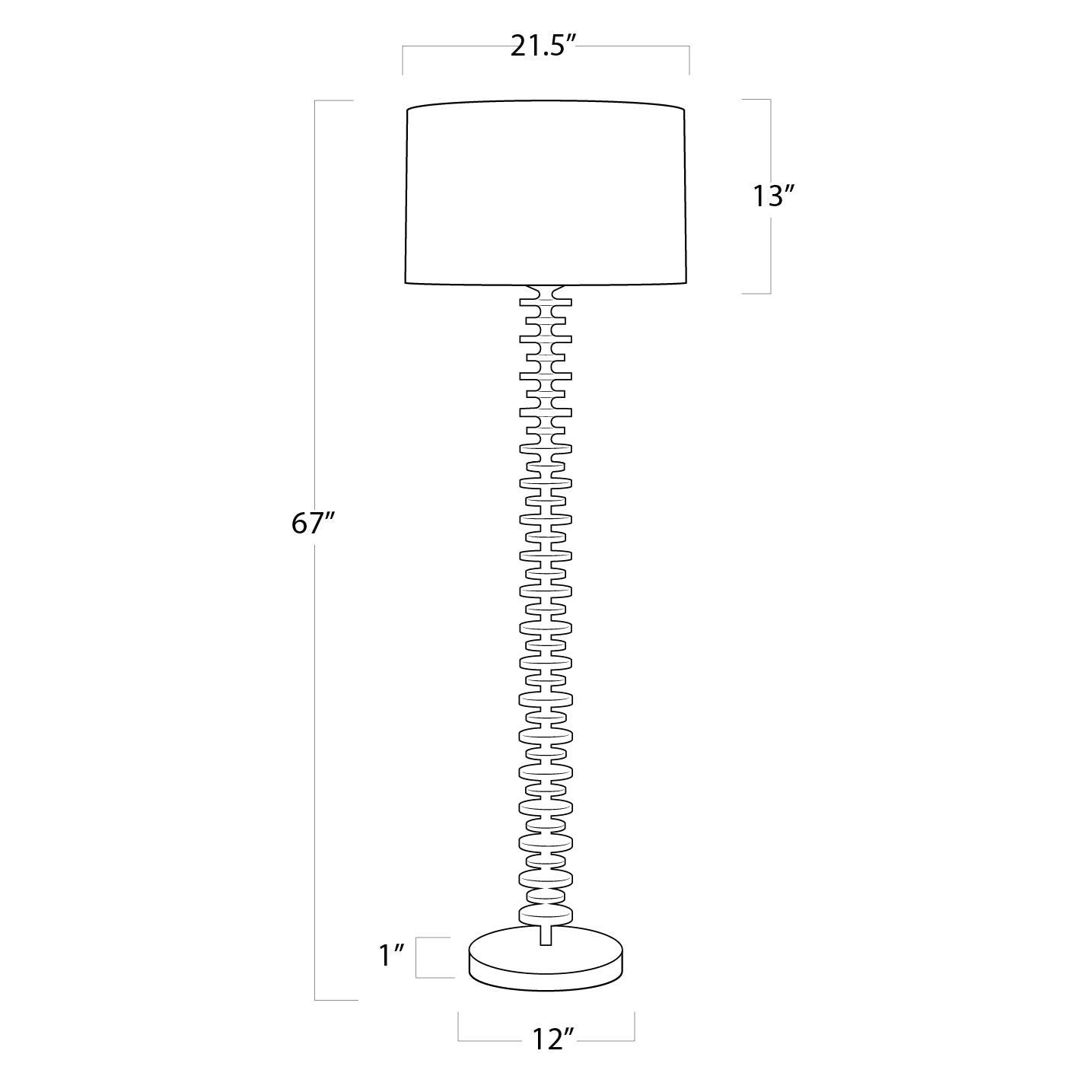 Regina Andrew Fishbone Floor Lamp