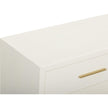 TOV Furniture Dani Cream Faux Shagreen Drawer Dresser