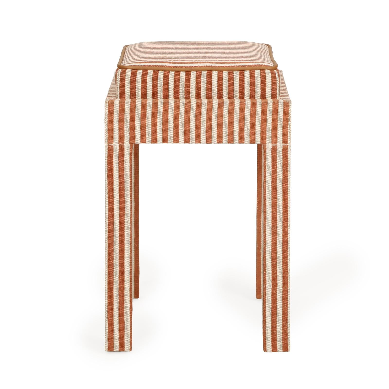 TOV Furniture Kora Cotton Jute Contract-Grade Accent Stool