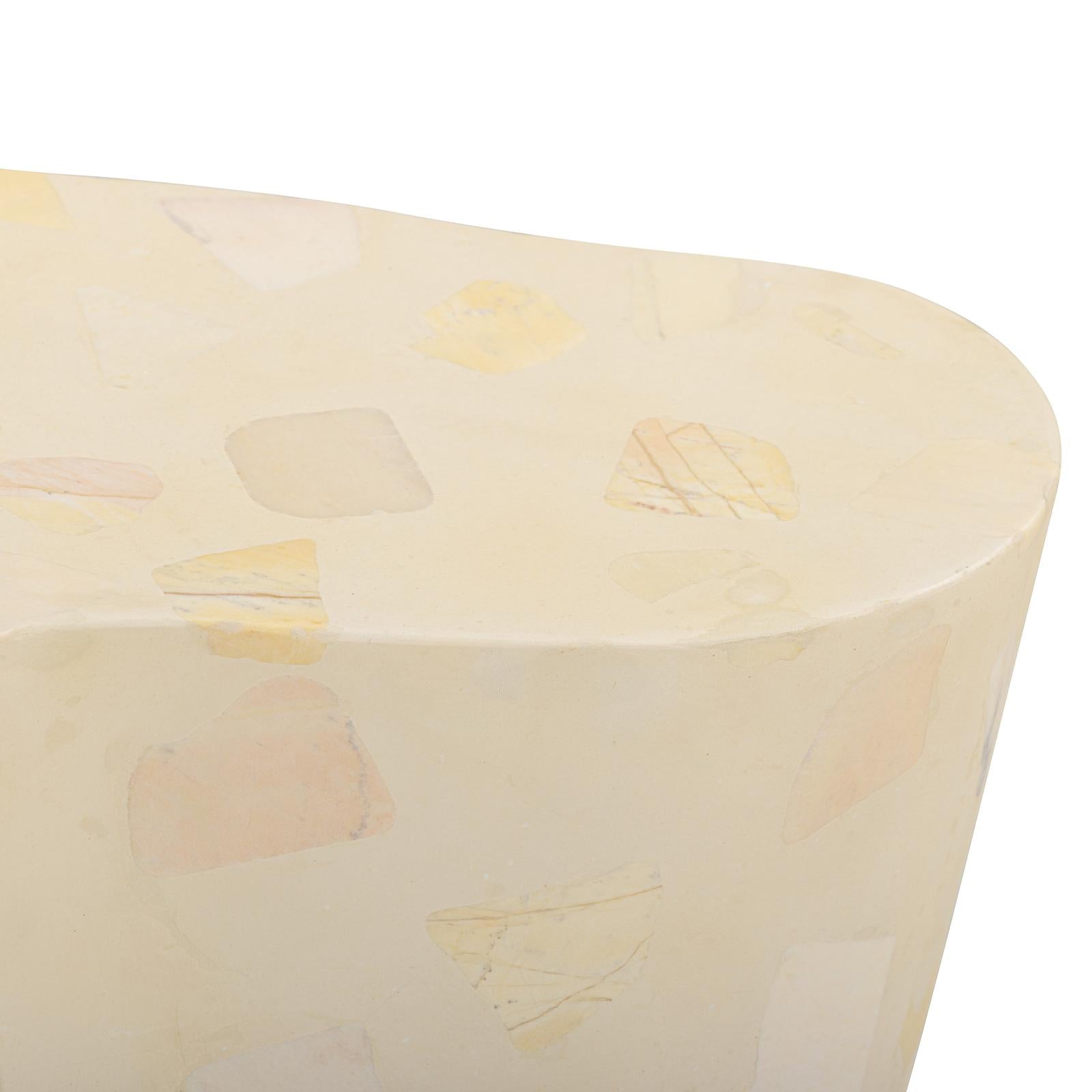 TOV Furniture Slab Faux Terrazzo Indoor/Outdoor Side Table