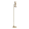 Gable Antique Natural Brass Floor Lamp