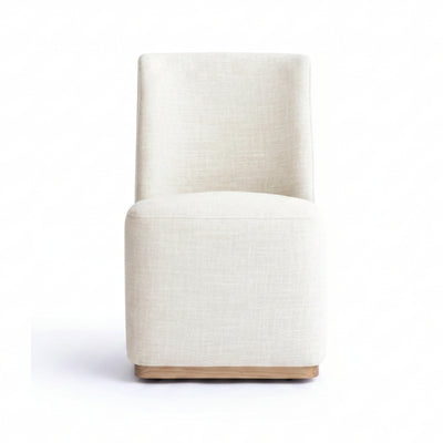 TOV Furniture Melissa Performance Fabric Rolling Dining Chair
