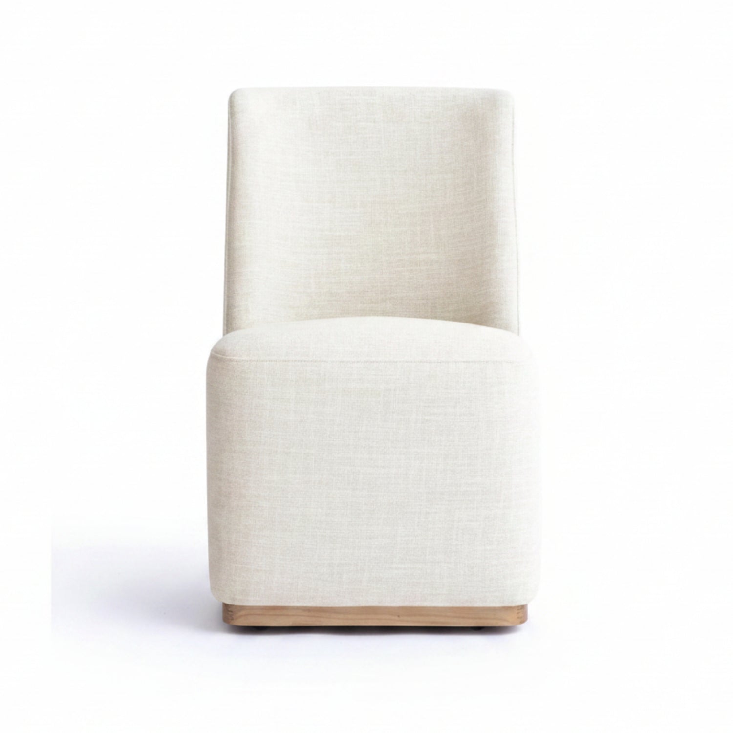 TOV Furniture Melissa Performance Fabric Rolling Dining Chair