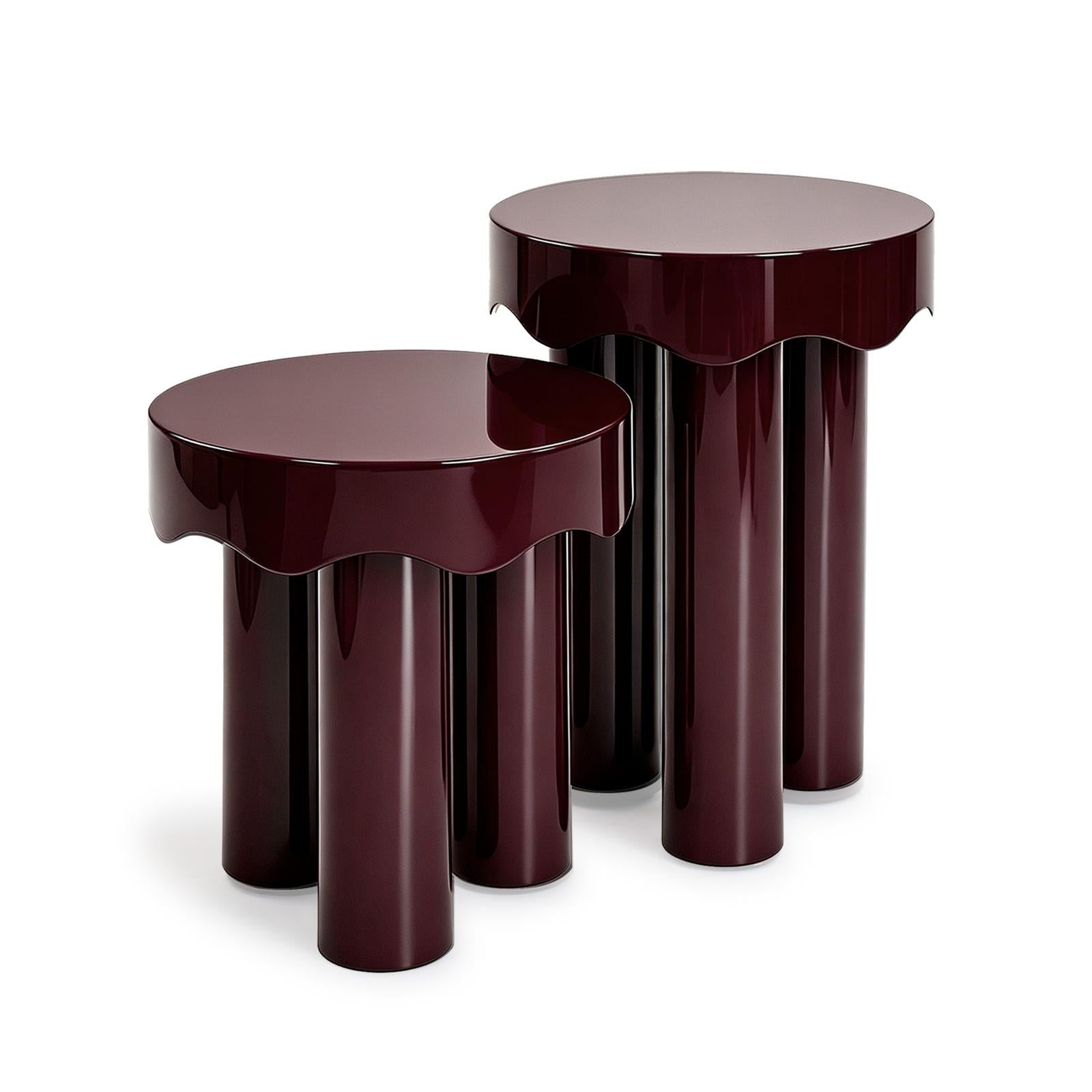TOV Furniture Casper High Gloss Nesting Side Table Set