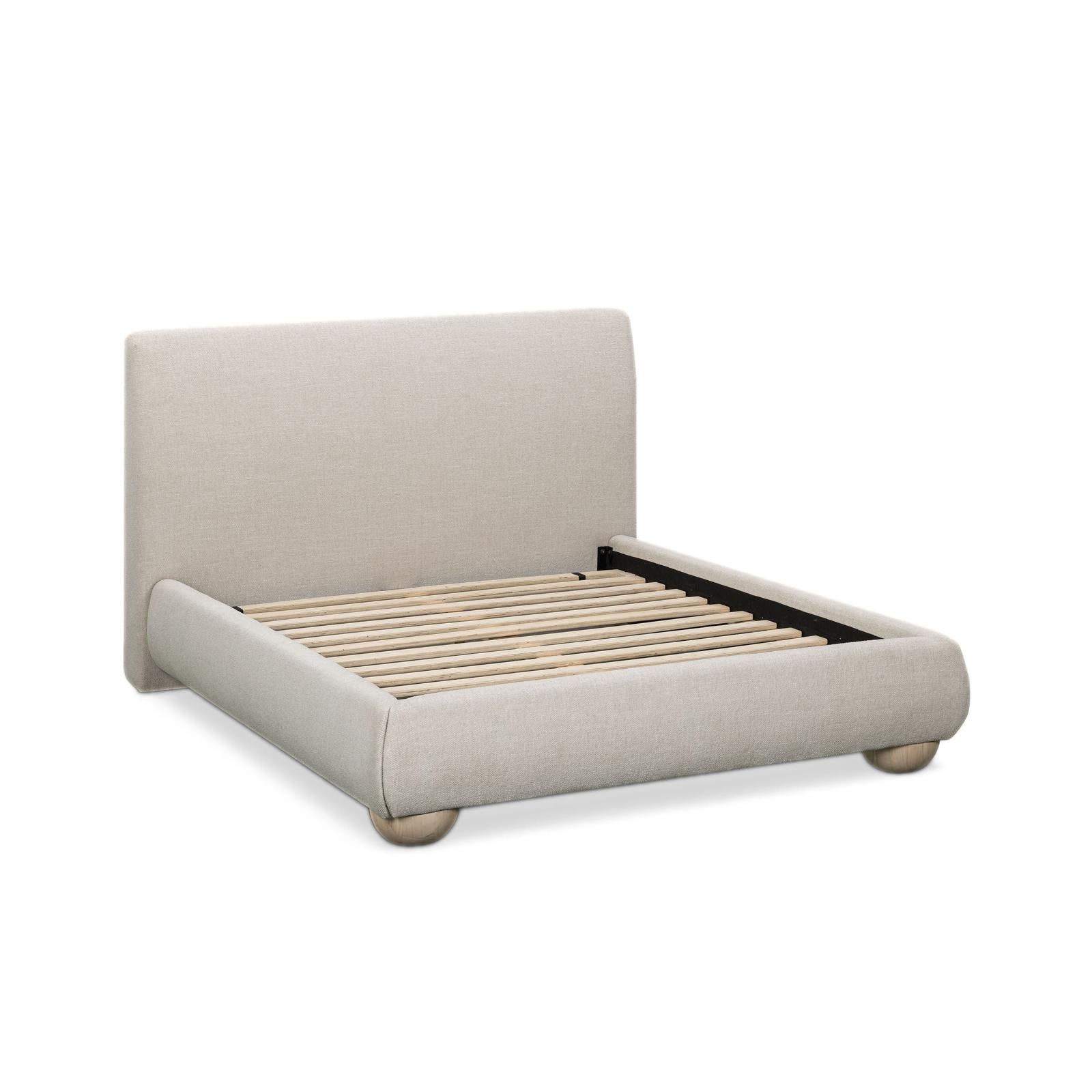 TOV Furniture Rayne Textured Fabric Bed