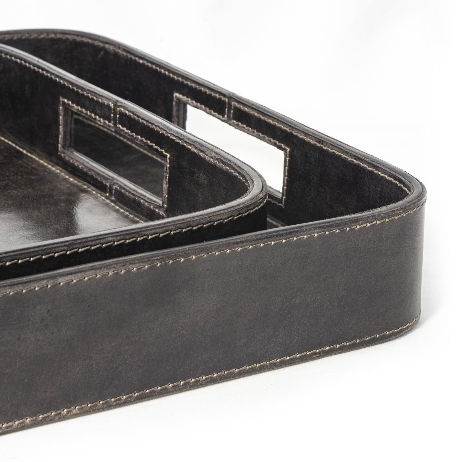Regina Andrew Derby Leather Tray Set