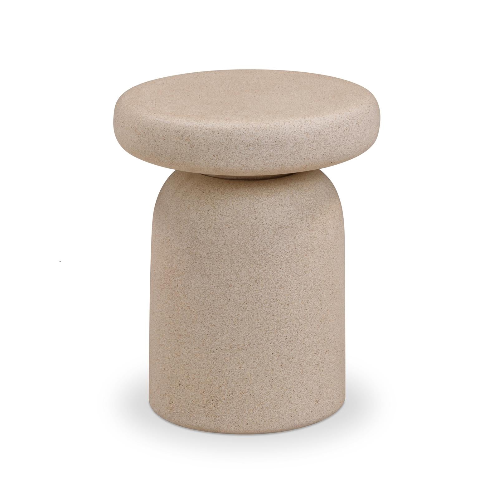 TOV Furniture Lydia Concrete Indoor/Outdoor Side Table