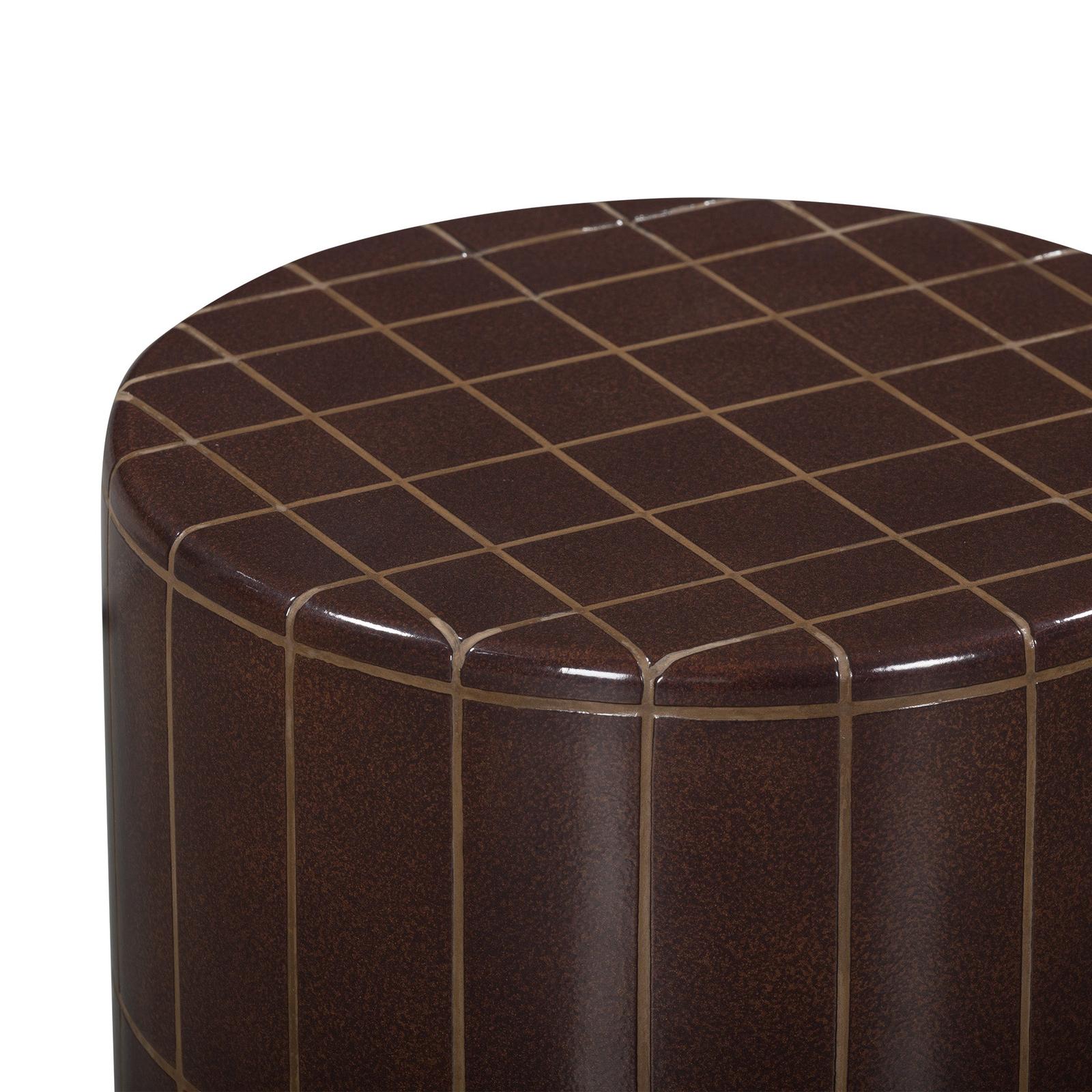 TOV Furniture Tatiana Round Concrete Indoor/Outdoor Side Table