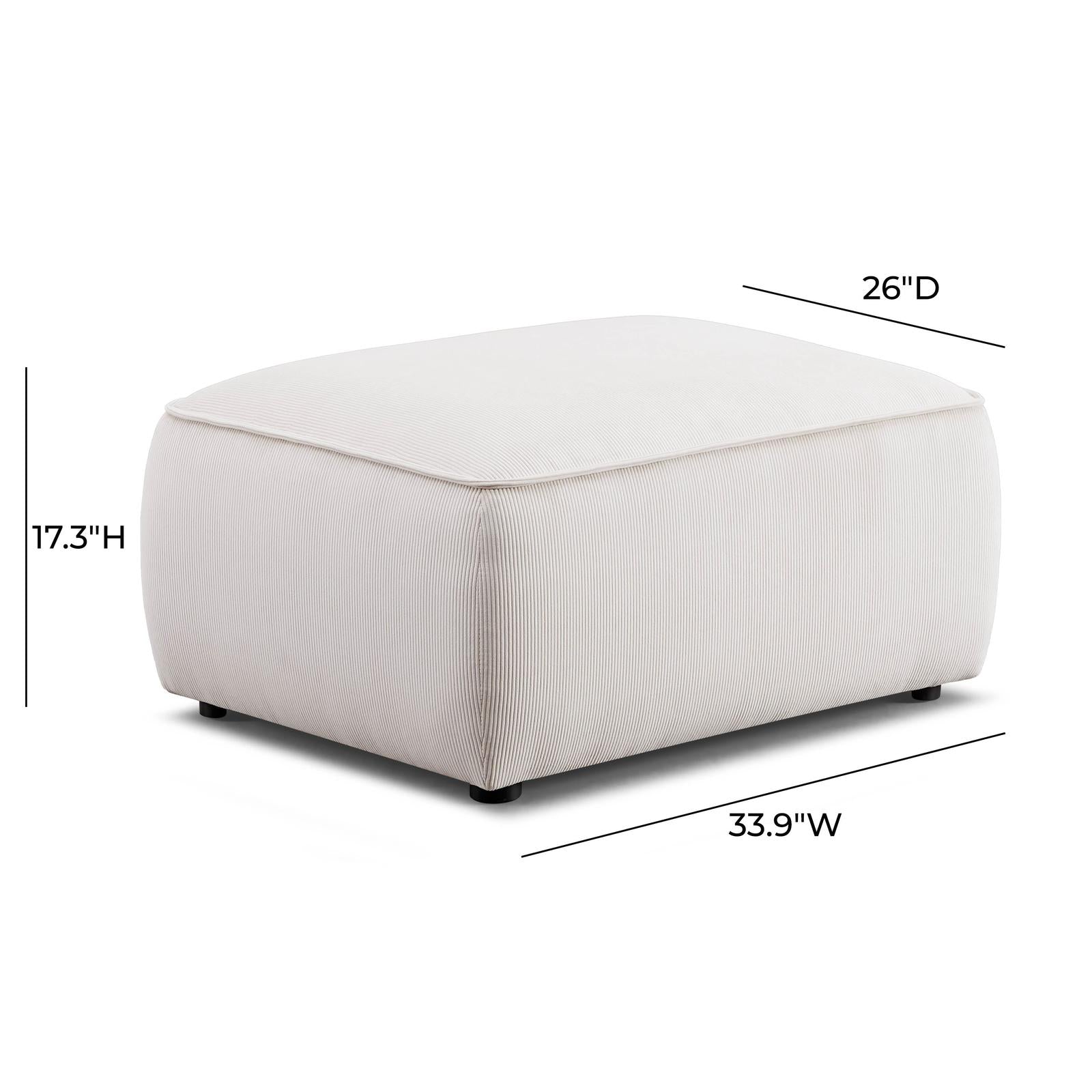 TOV Furniture Travie Ottoman