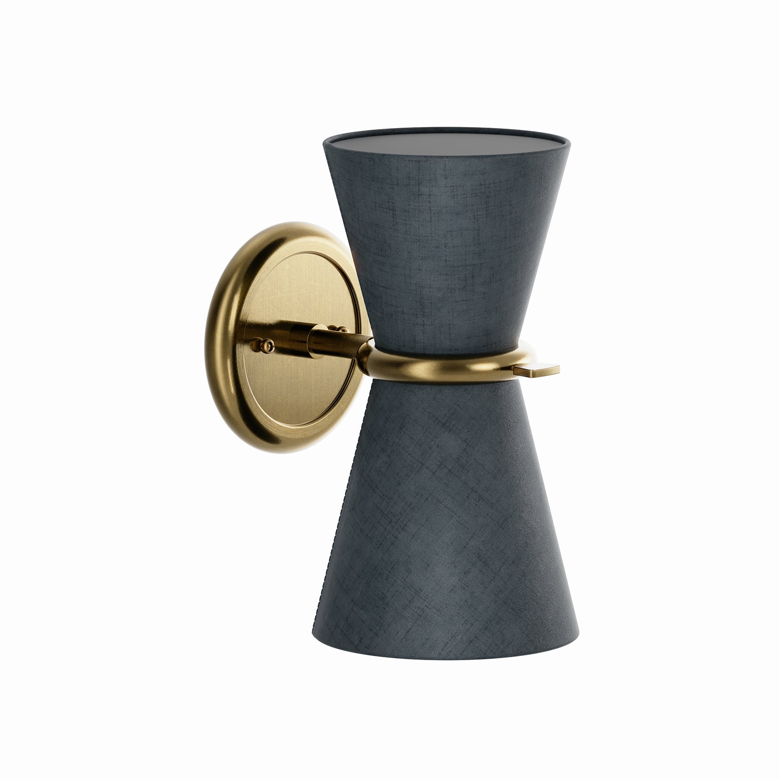 Gable Antique Natural Brass Sconce