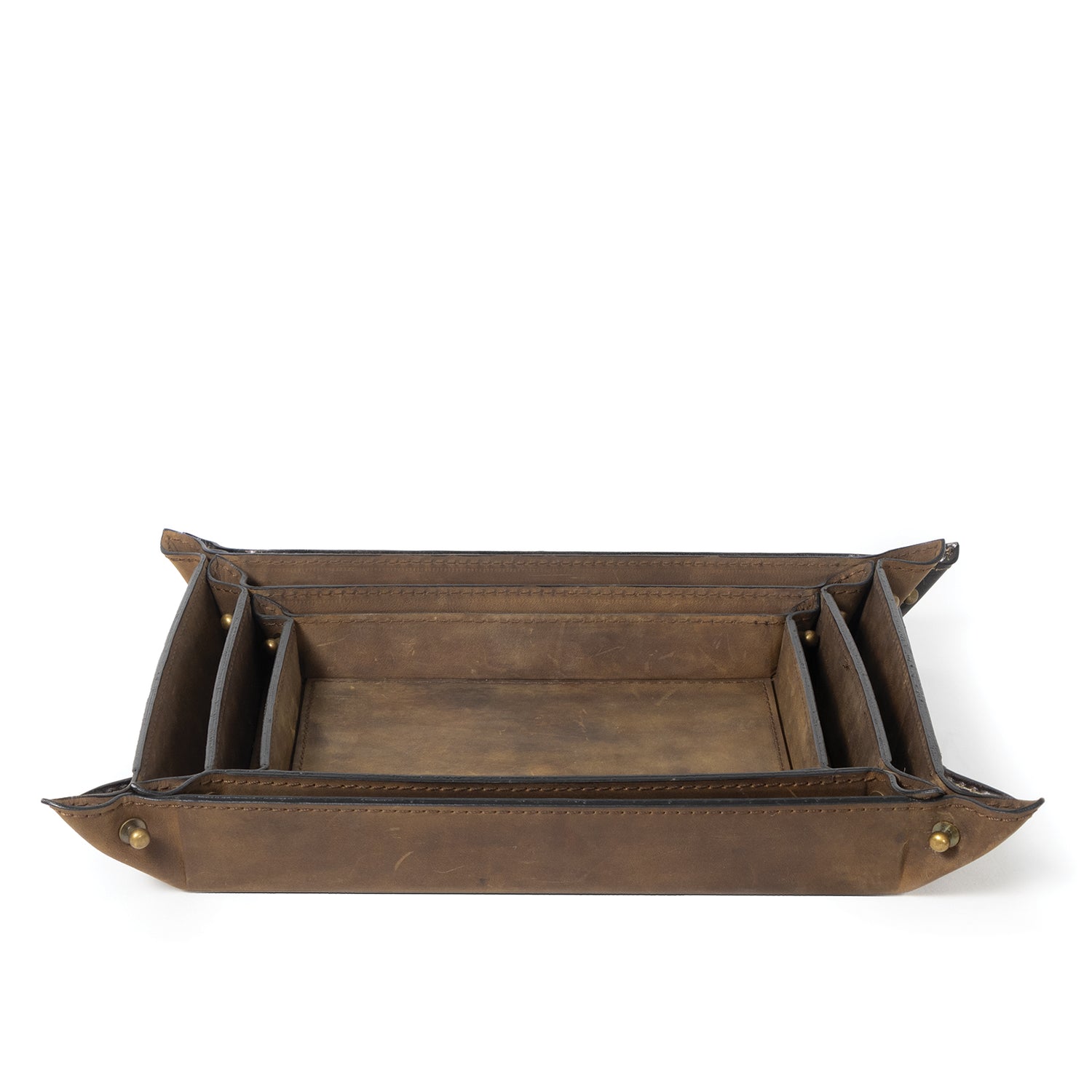 Regina Andrew Derby Leather Tray Set
