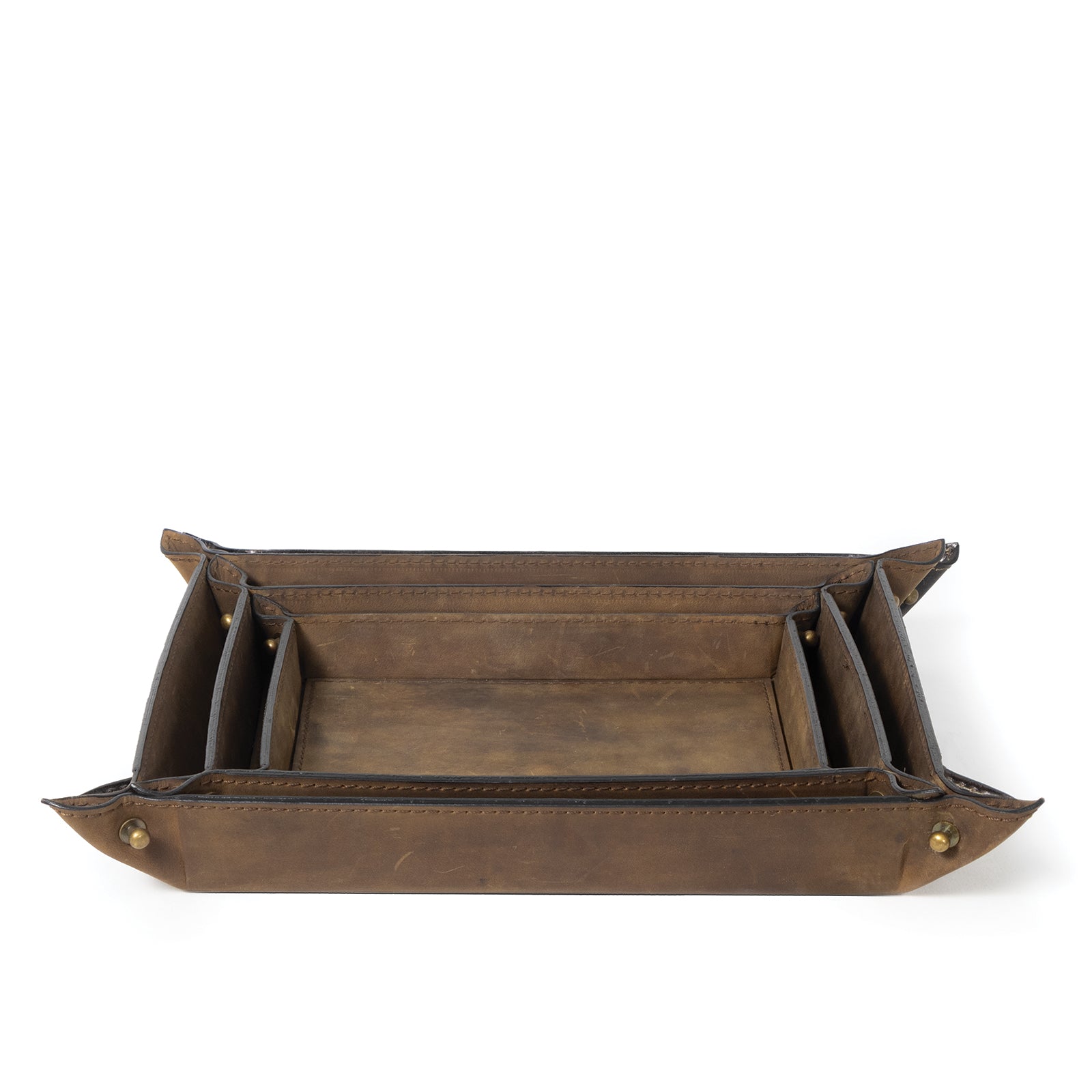 Regina Andrew Derby Leather Tray Set