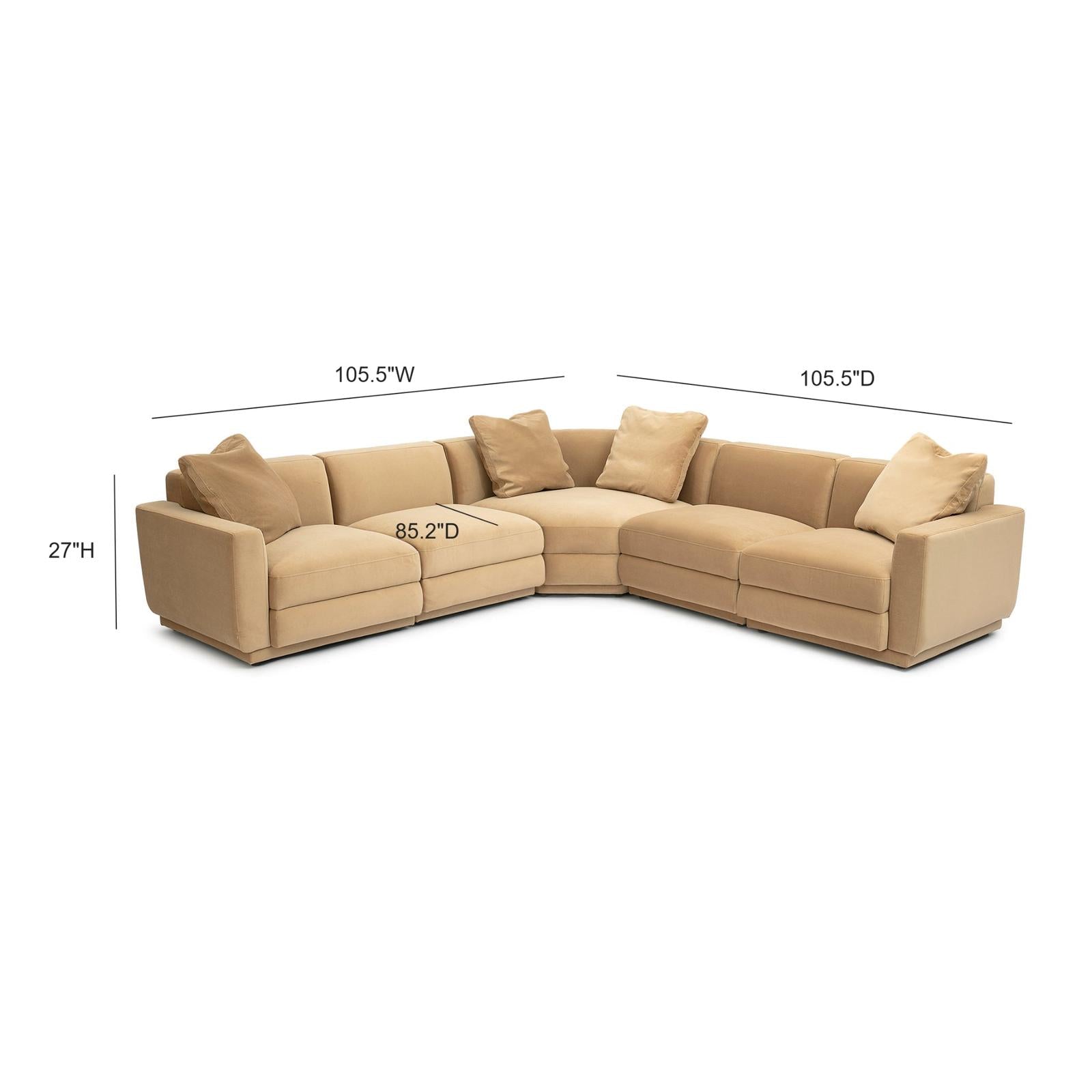 TOV Furniture Perry 5-Piece Modular L-Sectional
