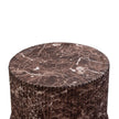 TOV Furniture Cilla Red Faux Levanto Marble Indoor/Outdoor Concrete Side Table