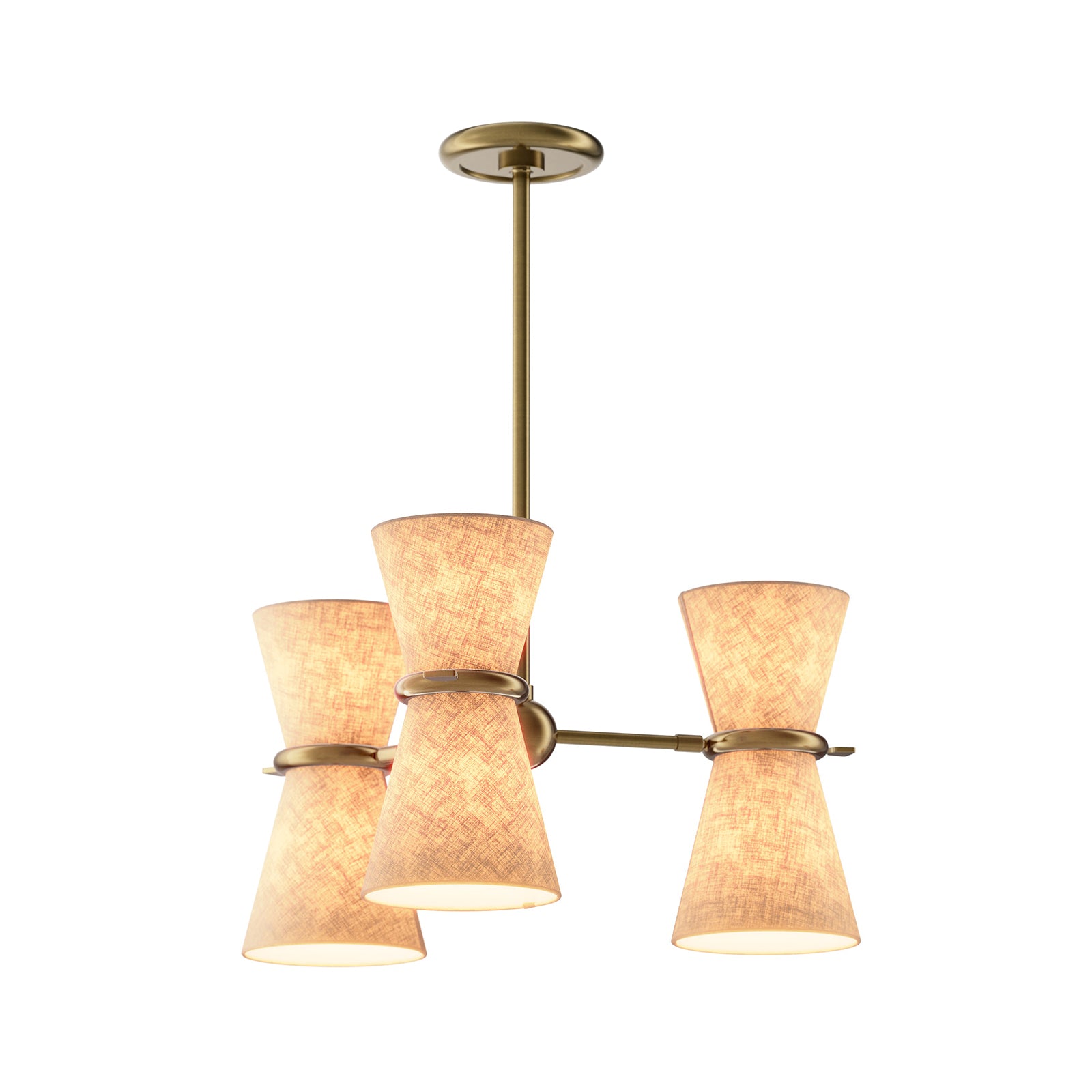 Gable Antique Natural Brass Pendant