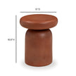 TOV Furniture Lydia Concrete Indoor/Outdoor Side Table