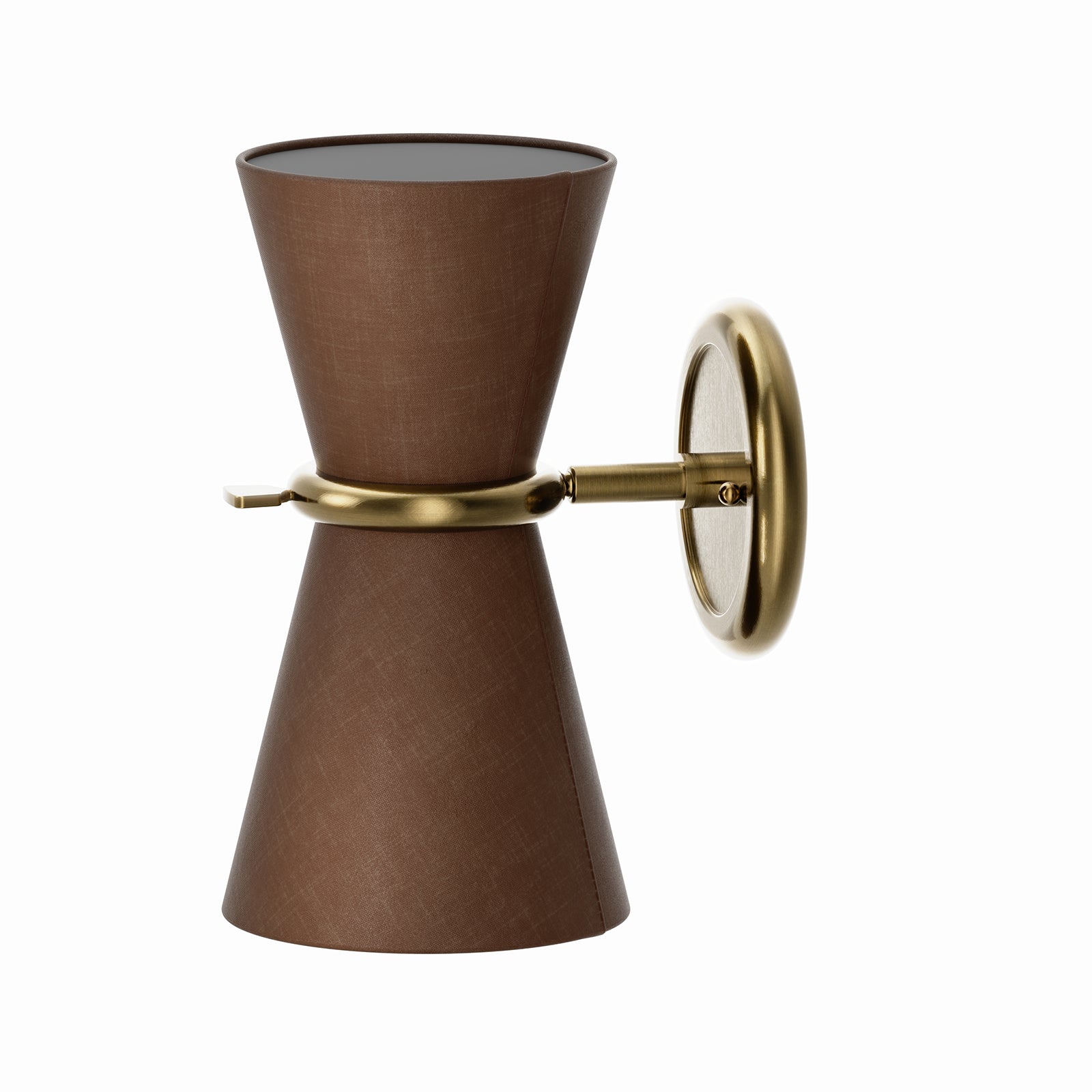 Gable Antique Natural Brass Sconce