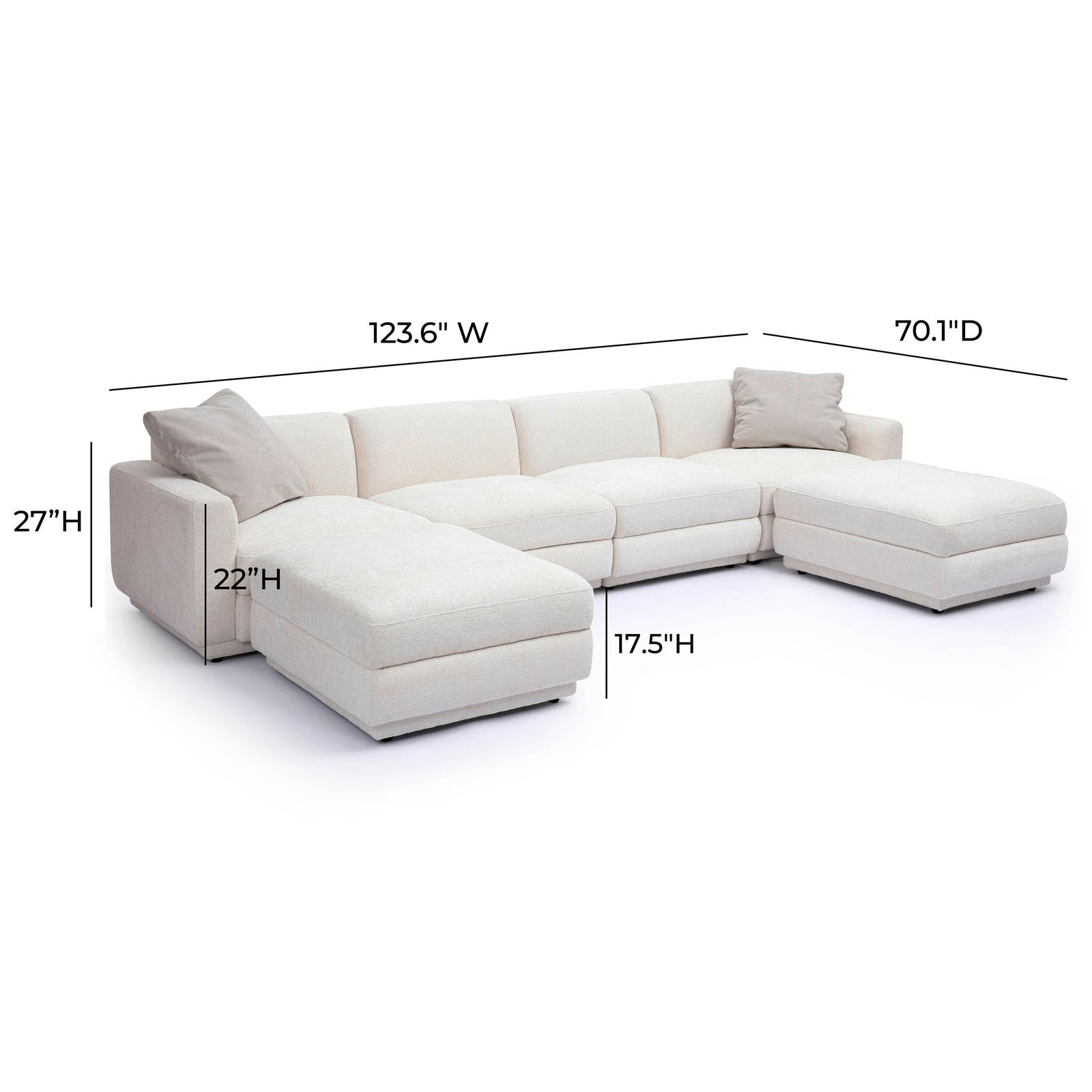 TOV Furniture Perry 6-Piece Modular U-Sectional