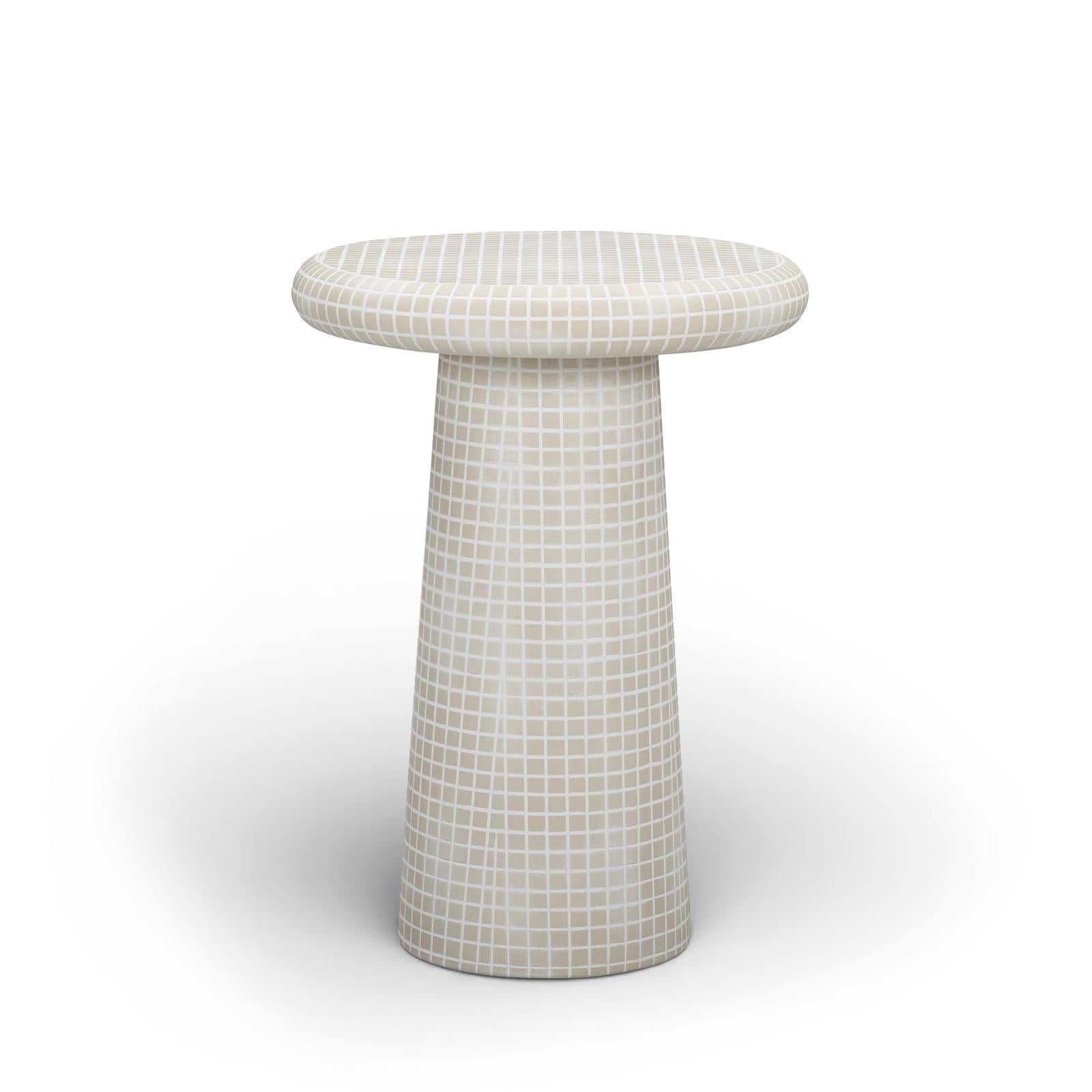 TOV Furniture Monica Tiled Pattern Indoor/Outdoor Side Table