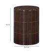 TOV Furniture Tatiana Round Concrete Indoor/Outdoor Side Table