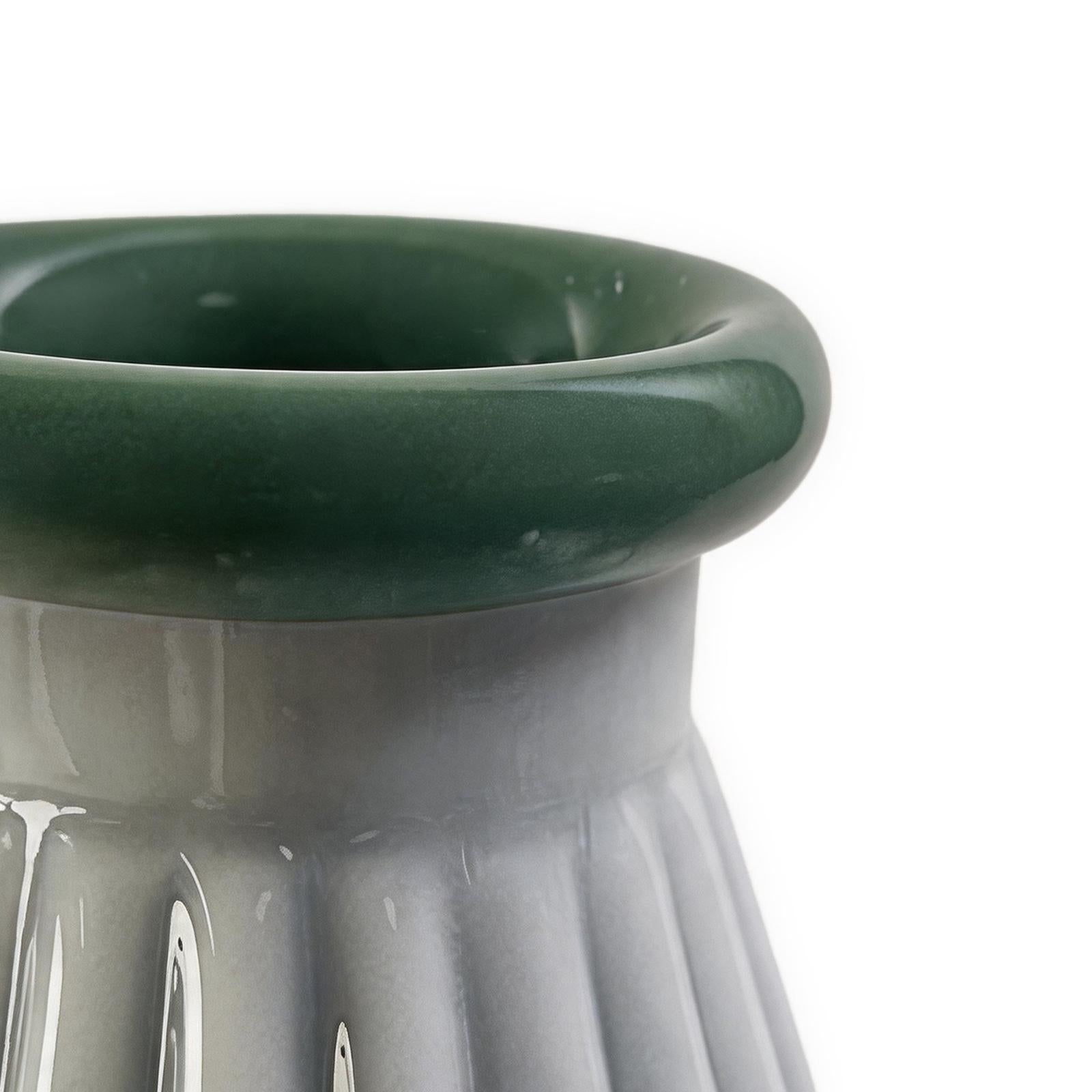 TOV Furniture Shell Seafoam Green Glass Vase