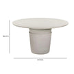 TOV Furniture Margot Indoor/Outdoor Round Dining Table