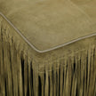 TOV Furniture Daphne Square Suede Fringe Ottoman