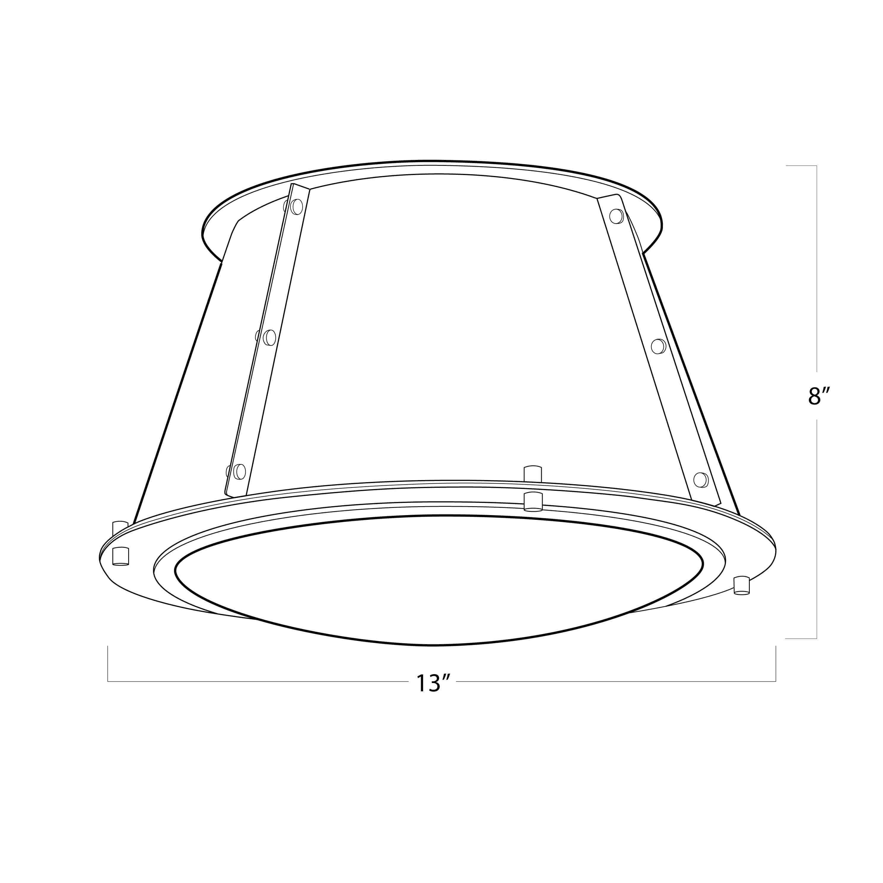 Regina Andrew French Maid Flush Mount