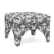 TOV Furniture Raji Leopard Performance Jacquard Ottoman