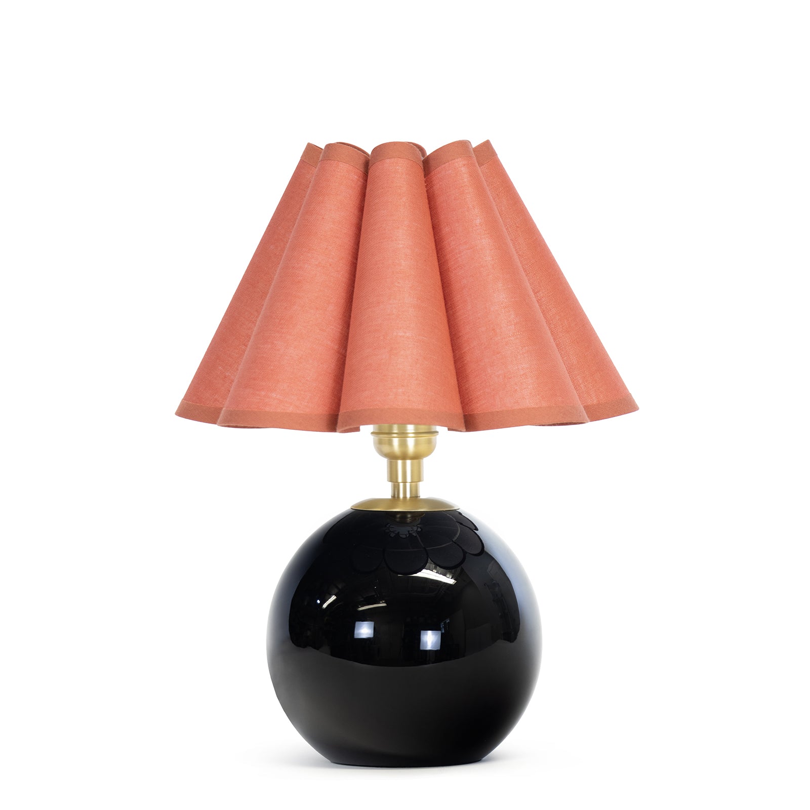 Giorgio Black Natural Brass Glass Mini Lamp