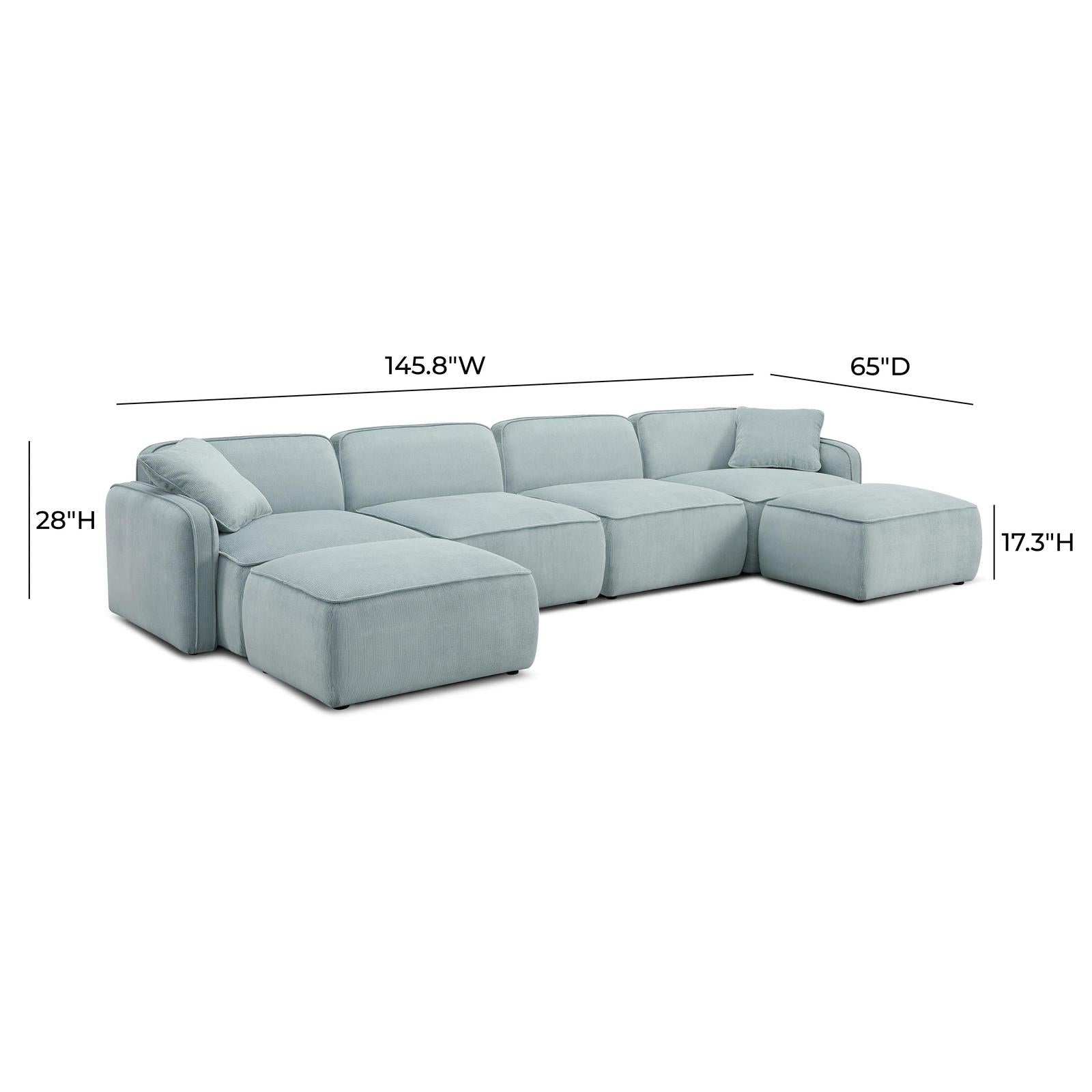 TOV Furniture Travie 6-Piece Modular U-Sectional