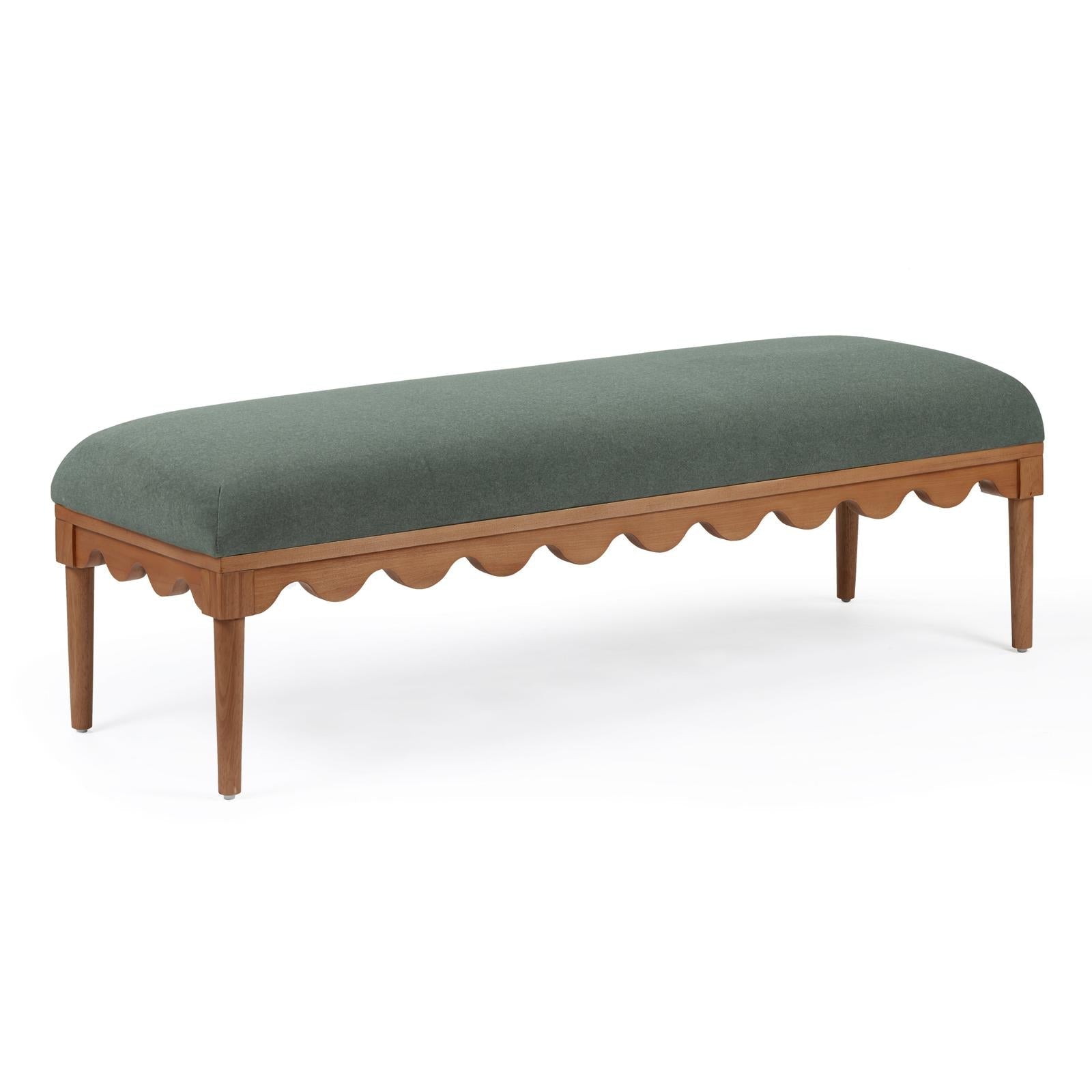 TOV Furniture Oodle Performance Vegan Mohair Bench