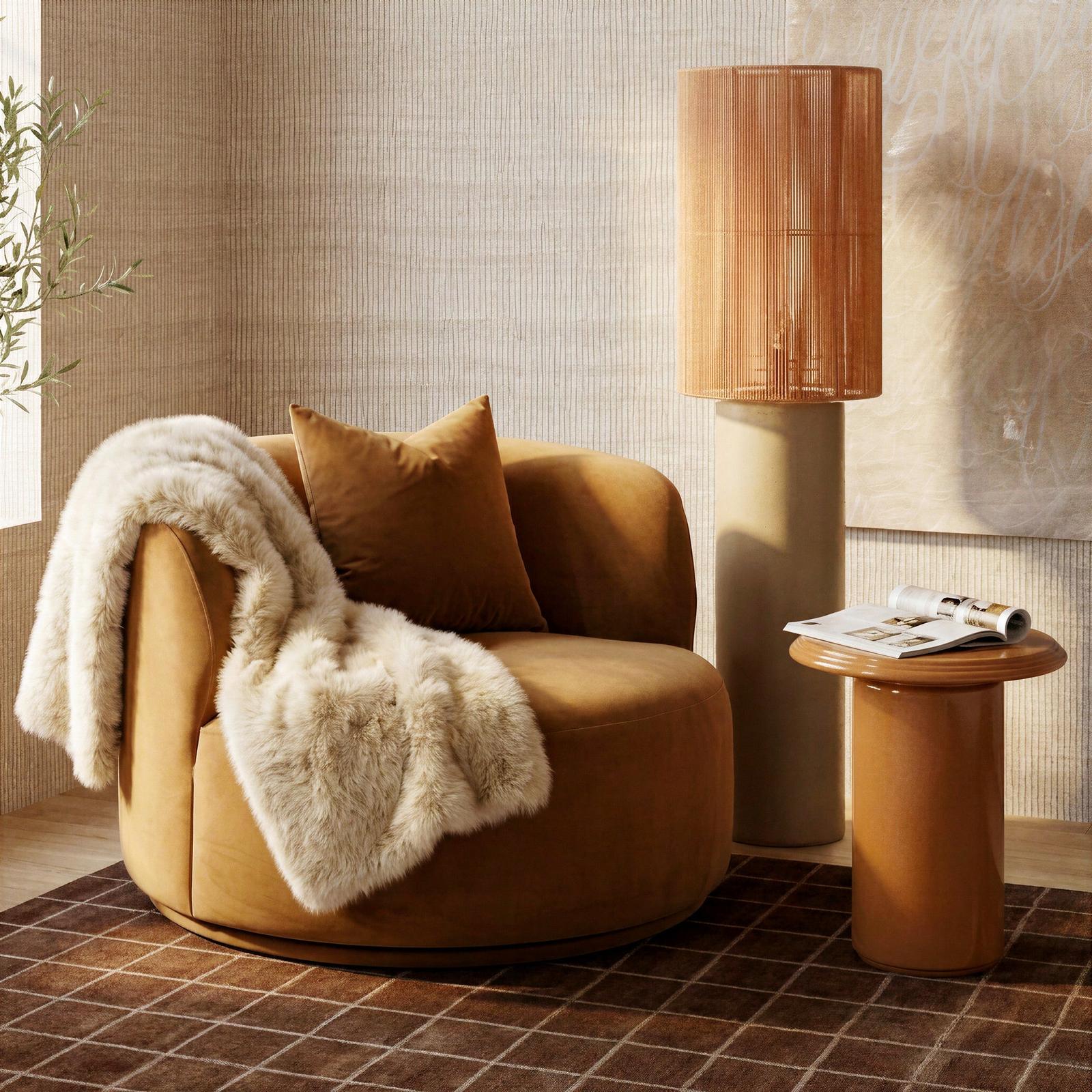TOV Furniture Fickle Swivel Accent Chair