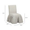 TOV Furniture Gertrude Striped Performance Linen Skirted Dining Chair