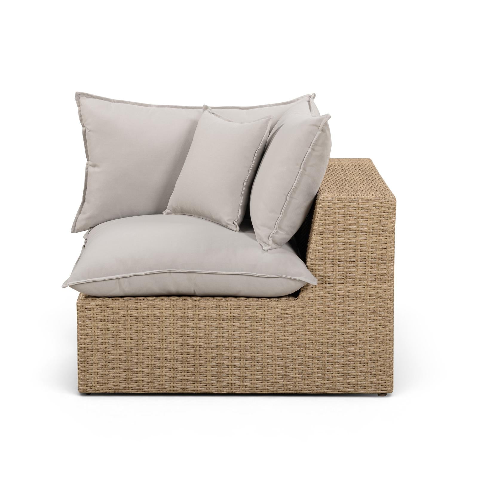 TOV Furniture Cali Performance Fabric & Wicker Outdoor Modular Components
