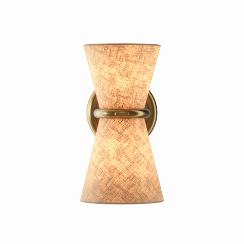Gable Antique Natural Brass Sconce