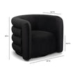 TOV Furniture Curves Performance Velvet Swivel Accent Chair