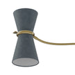 Gable Antique Natural Brass Linear Chandelier