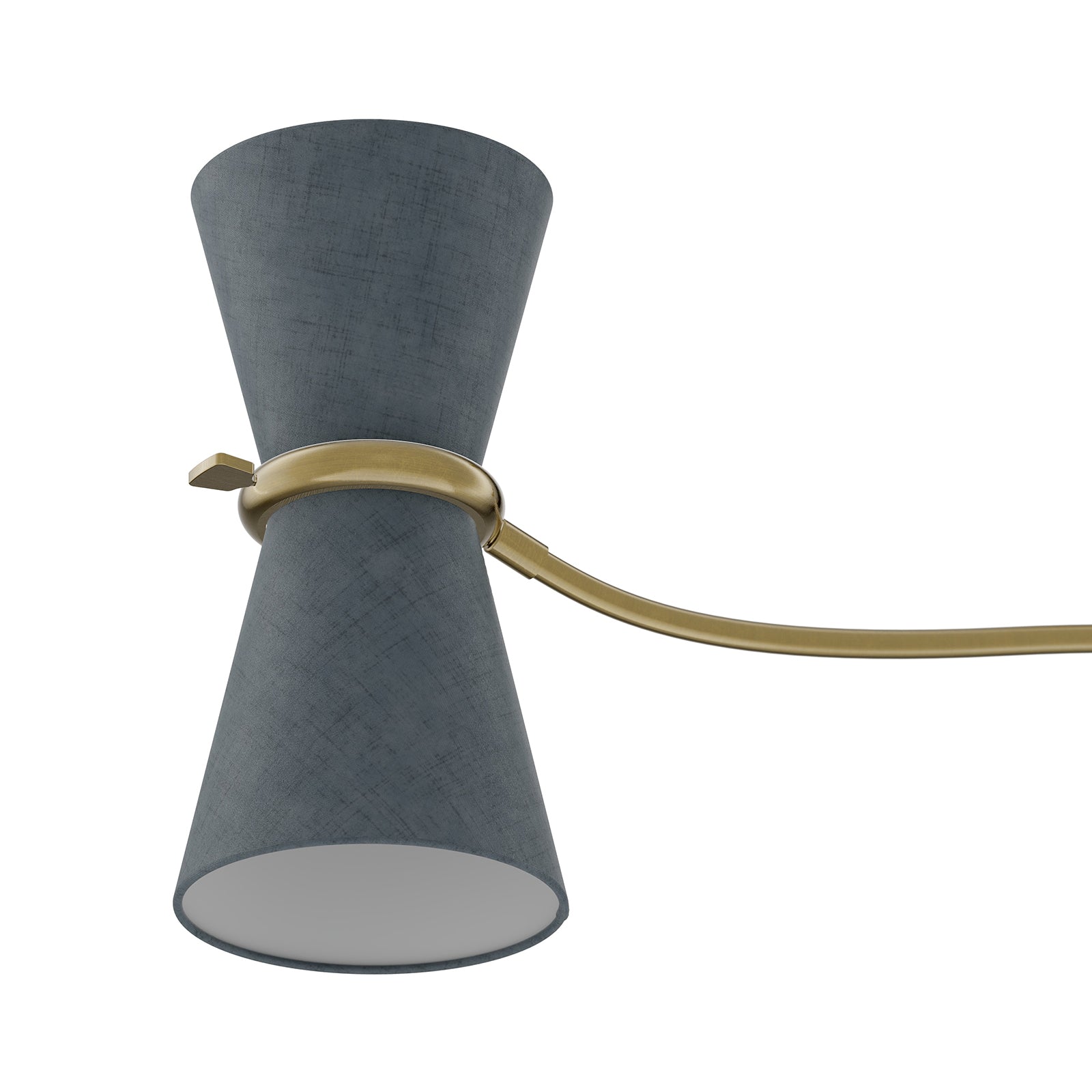 Gable Antique Natural Brass Linear Chandelier
